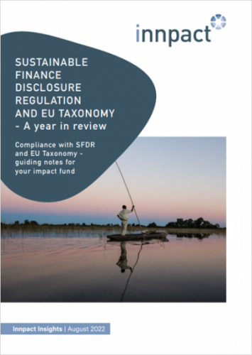 Innpact Insights SFDR and EU Taxonomy